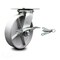 Service Caster 8 Inch Semi Steel Caster with Roller Bearing and Brake/Swivel Lock SCC SCC-35S820-SSR-SLB-BSL - alternate 1